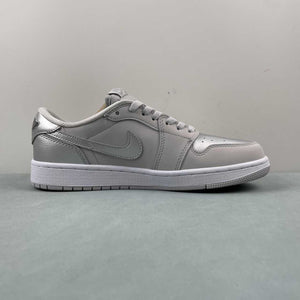 Air Jordan 1 Low OG Metallic Silver Neutral Grey White CZ0790-002