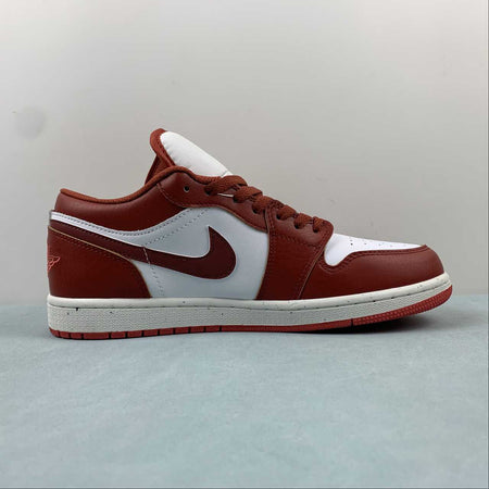 Air Jordan 1 Low Dune Red White Lobster Sail Vachetta Tan FJ3459-160