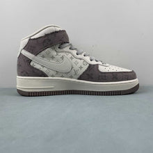 Cargar imagen en el visor de la galería, Air Force 1 07 Mid LV Off White Grey Brown DQ7688-300
