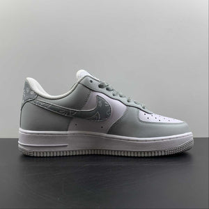 Air Force 1 07 Low Cashew Flower Grey White XM6321-736