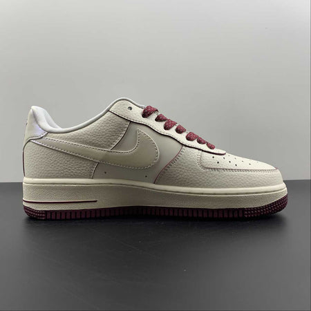 Air Force 1 07 Low Pearlescent Beige Dark Red DD9915-666