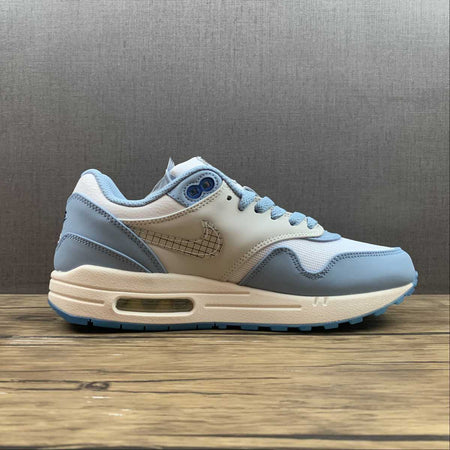 Air Max 1 Blueprint White Dark Navy Blue Milk Blue DR0448-100
