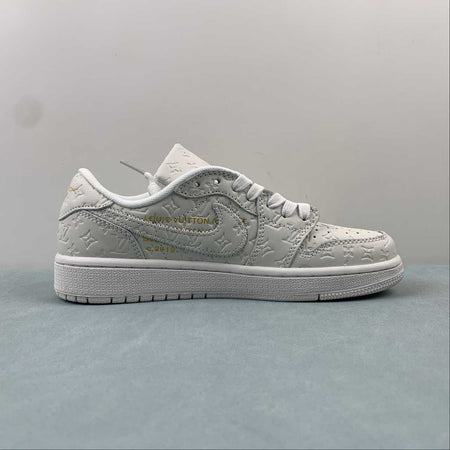 Off-White x Travis Scott x LV x Air Jordan 1 Low White MS0232