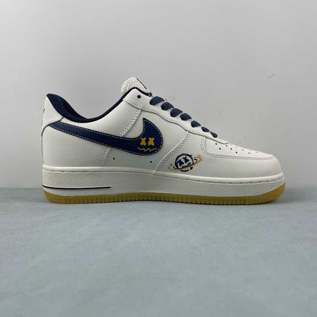 Air Force 1 07 Low Beige Dark Blue Yellow XC2351-033