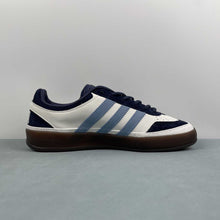Cargar imagen en el visor de la galería, Bad Bunny x Adidas Gazelle Indoor Dark Blue Beige JS5057
