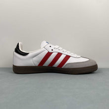 Cargar imagen en el visor de la galería, Adidas Samba Vegan Hello Kitty White Grey with Red Print B75806

