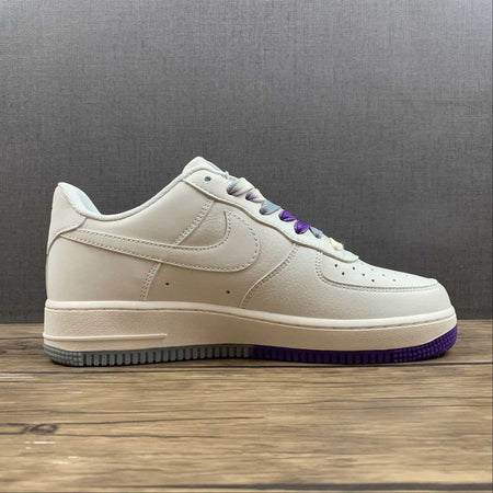 Air Force 1 07 Low Sacramento Kings Rice White Grey Purple NK6928-205