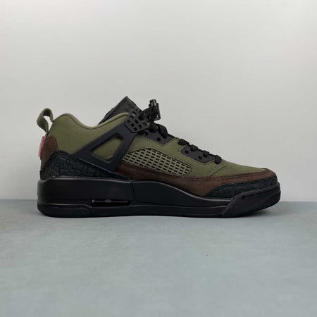 Air Jordan Spizike Low Medium Olive University Red Black Baroque Brown IH1782-200