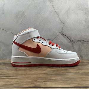 Air Force 1 07 Mid Retro White Orange University Red CD0884-123