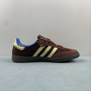 Wales Bonner x Adidas Samba Nylon Fox Brown Sandy Beige Lucky Blue IE0579