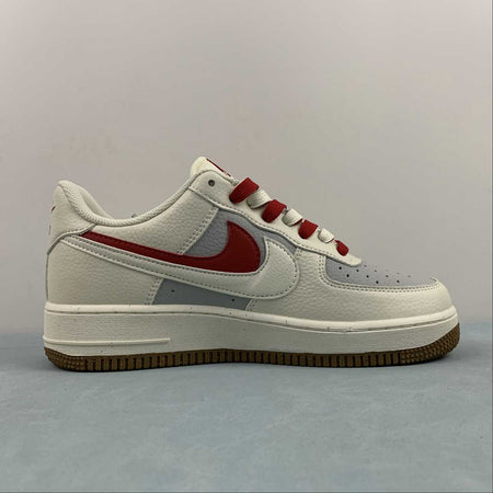 Air Force 1 07 Low Double Swoosh White Red Grey CC2569-022