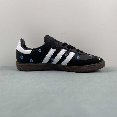 Adidas Samba OG Light Blue Floral Core Black Footwear White Gum IF4397