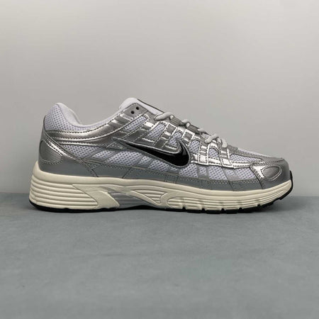 Nike P-6000 White Metallic Silver Flat Silver Black CD6404-105
