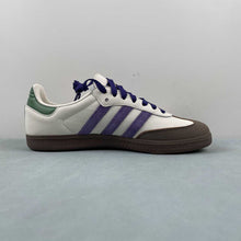 Cargar imagen en el visor de la galería, Adidas Samba OG Off White Collegiate Purple ID8349
