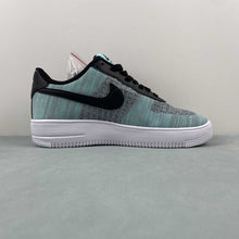 Cargar imagen en el visor de la galería, Air Force 1 07 Low Flyknit 2.0 Turquoise Black CI0051-600
