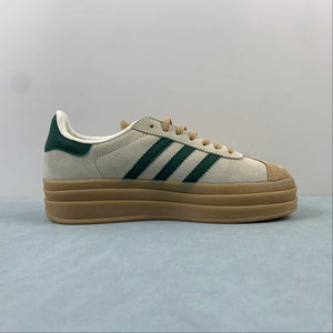 Adidas Gazelle Bold Cream White Collegiate Green Magic Beige ID7056