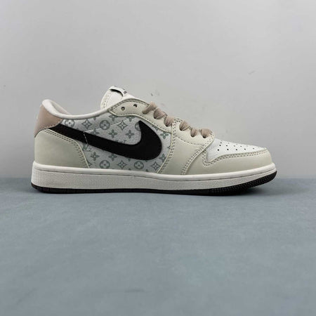 Fragment Design x Travis Scott x Air Jordan 1 Low OG SP LV Off White Beige Black LI5188-006