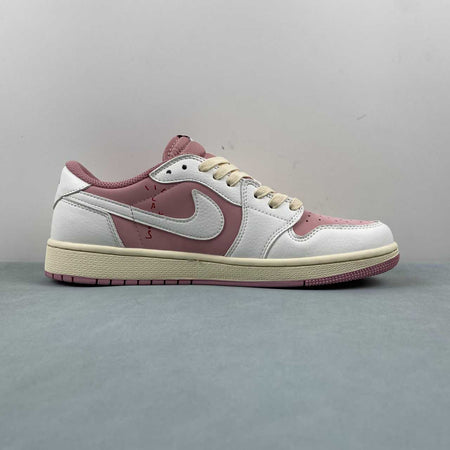 Travis Scott x Air Jordan 1 Low OG Pink Beige Red DM7866-600