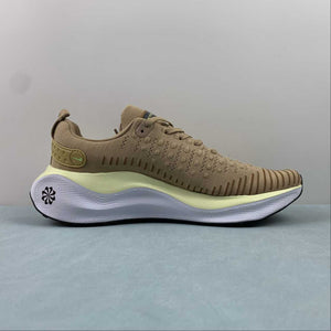 Nike ReactX Infinity Run 4 Sesame Buff Gold Luminous Green Purple Ink DR2665-200