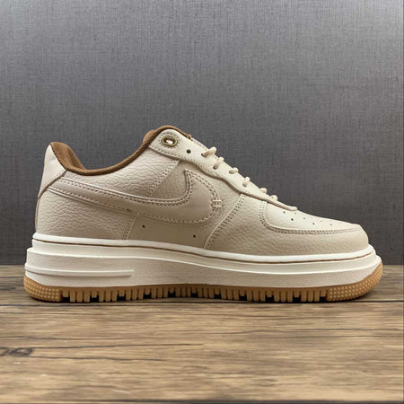 Air Force 1 Low Luxe Pearl White Pecan Gum Yellow Pale Ivory DB4109-200