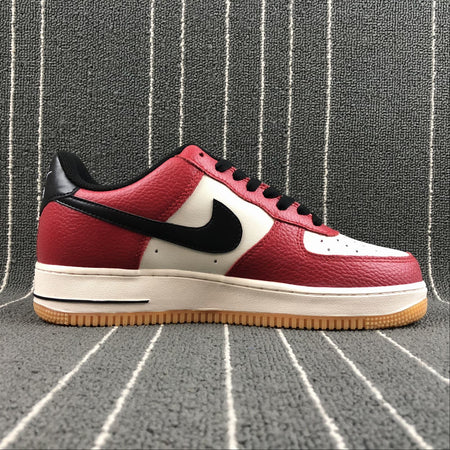 Air Force 1 Low Red Black White Gum 820266-600
