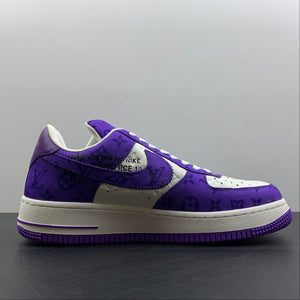 Louis Vuitton Trainer Snaker x Air Force 1 White Purple LK0231