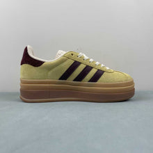 Cargar imagen en el visor de la galería, Adidas Gazelle Bold Almost Yellow Maroon Wonder White IF5937

