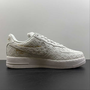 LV x Air Force 1 07 Low White Metallic Gold LD0212