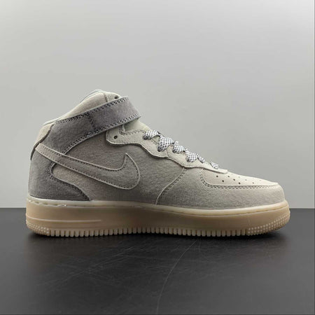 Air Force 1 07 Mid x Reigning Champ White Gray Black 807618-300