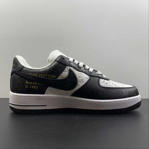 LV x Air Force 1 07 Low Black White Monogram LV3369-100