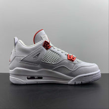 Cargar imagen en el visor de la galería, Air Jordan 4 Retro GS University Red White Metallic Silver 408452-112
