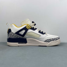 Cargar imagen en el visor de la galería, Air Jordan Spizike Low Sail Midnight Navy Coconut Milk University Gold FQ1759-111
