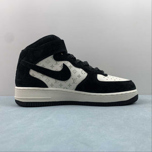 Air Force 1 07 Mid LV Suede Black White DV9988-100