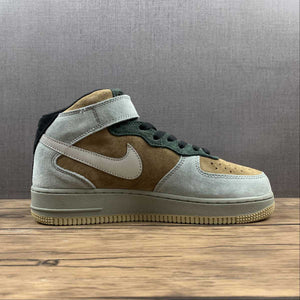 Air Force 1 07 Mid Dark Grey Green Brown Reflective Silver CQ5059-103