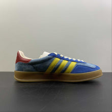 Cargar imagen en el visor de la galería, Adidas x Gucci Gazelle Blue Light Yellow Bleu
