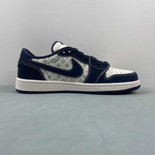 Cargar imagen en el visor de la galería, Fragment Design x Travis Scott x Air Jordan 1 Low OG SP LV White Dark Blue LX1988-103

