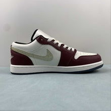 Cargar imagen en el visor de la galería, Air Jordan 1 Low SE CNY Sail Metallic Gold Grain Dark Team Red FJ5735-100

