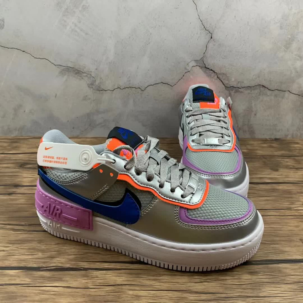 Air Force 1 Shadow Metallic Silver Fuchsia Glow CW6030-001