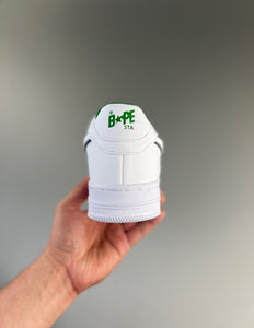 BAPE STA Patent Leather White Green