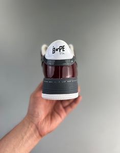 BAPE STA Nostalgic Burgundy Grey