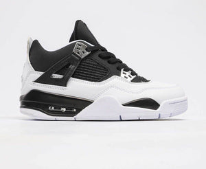 Jay-Z x Air Jordan 4 Reasonable Doubt Black White-Metallic Silver 2214T365
