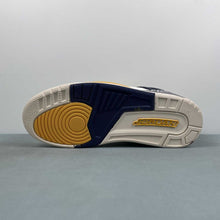Cargar imagen en el visor de la galería, Air Jordan Spizike Low Sail Midnight Navy Coconut Milk University Gold FQ1759-111
