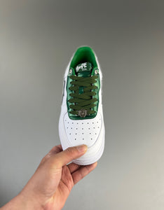 BAPE STA Patent Leather White Green