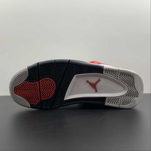 Cargar imagen en el visor de la galería, Air Jordan 4 Retro Red Cement White Fire Red Black Neutral Grey DH6927-161
