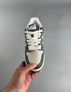 BAPE Sk8 STA Dark Grey Beige Green