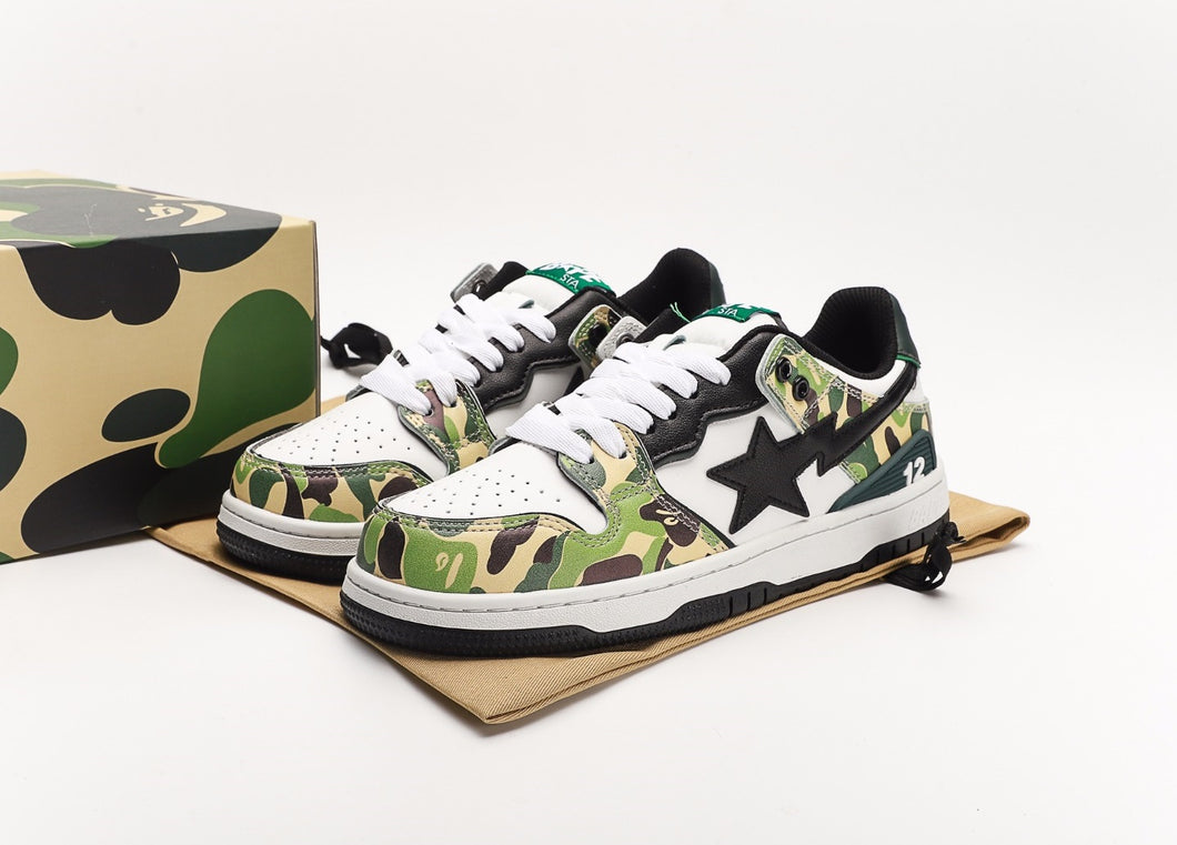 BAPE Sk8 STA Camouflage Black White