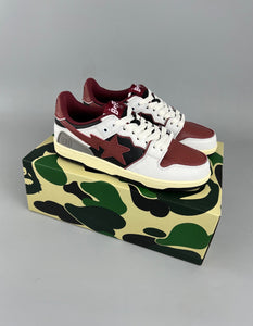 BAPE Sk8 STA White Red Black