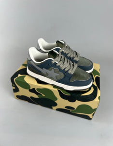 BAPE Sk8 STA Army Green Dark Blue