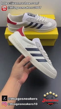 Cargar y reproducir el video en el visor de la galería, Adidas x Gucci Gazelle White Navy Red Beige
