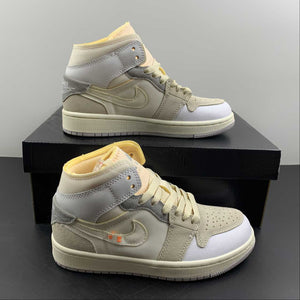 Air Jordan 1 Mid SE CRAFT White Neutral Grey-Phantom (2022)